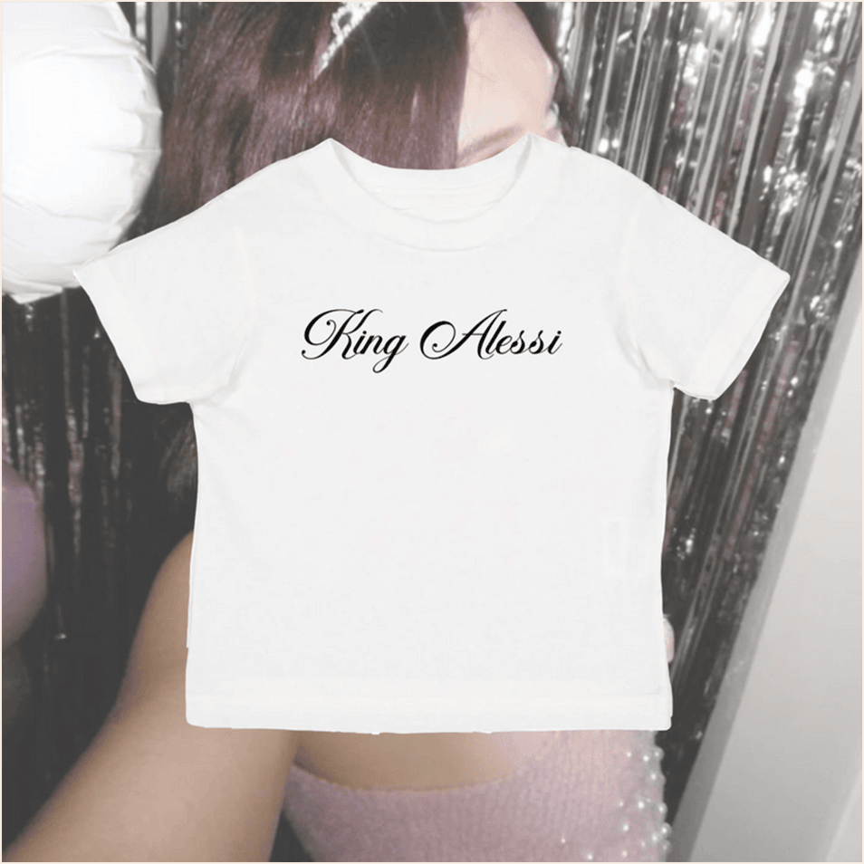 Alessi Rose Merch King Alessi Baby Tee 1St Mothers Day Gifts For Music Fans Gifts For Friends-1