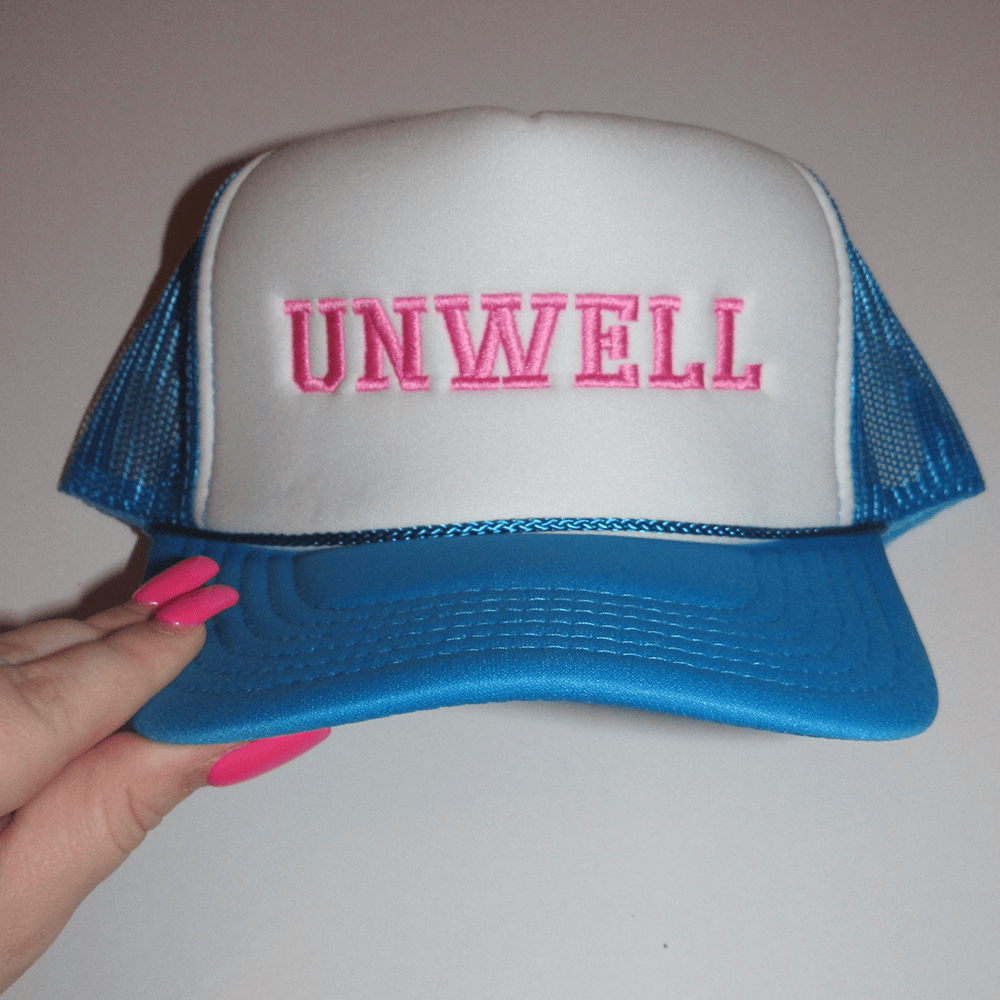 Alex Cooper Unwell Merch Unwell Trucker Hat Call Her Daddy Merch Gift Ideas For Wife-1 Alex Cooper Unwell Merch Unwell Trucker Hat Call Her Daddy Merch Gift Ideas For Wife-1
