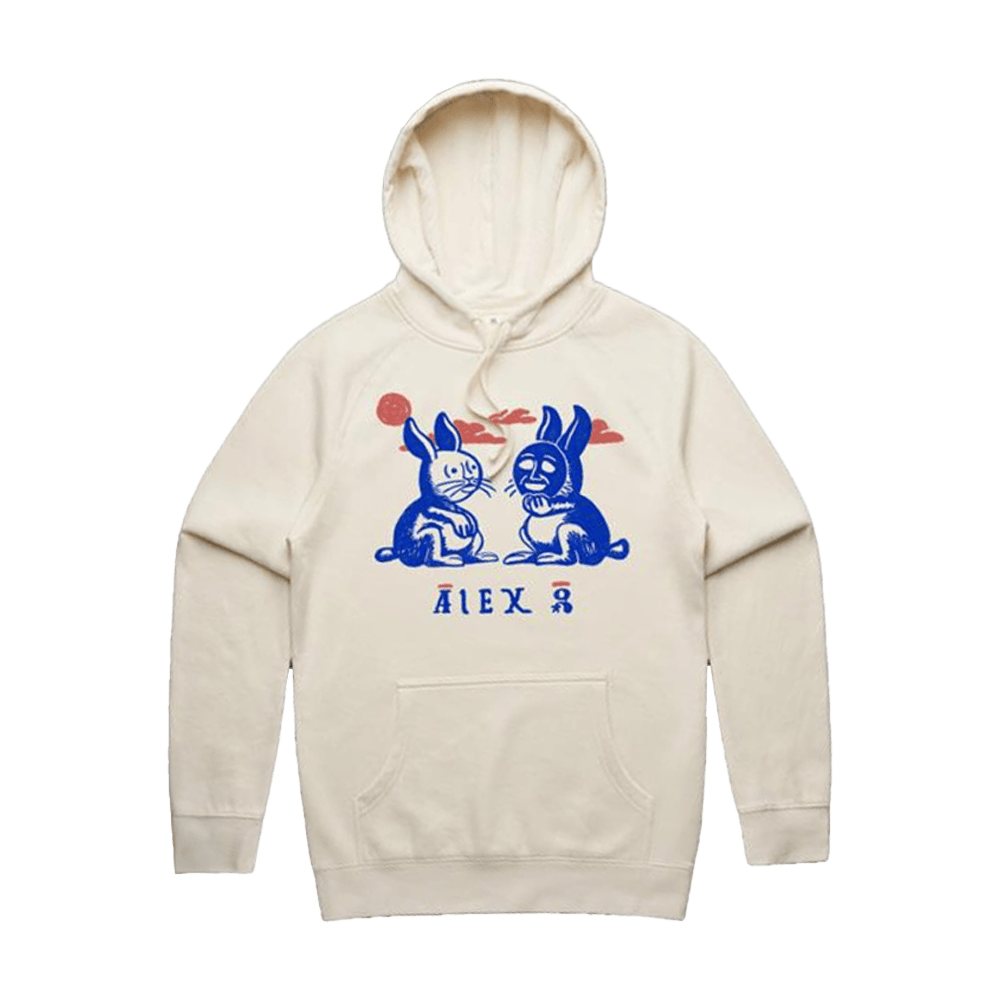 Alex G Merch Rabbit Ecru Hoodie Unique Gifts For Music Lovers-1