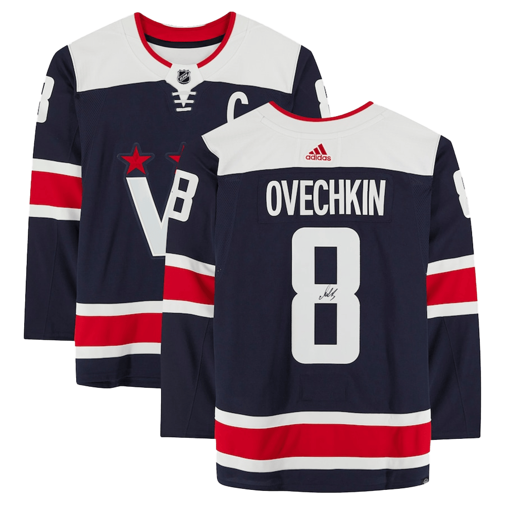Alex Ovechkin 895 Washington Capitals Autographed Navy Long Sleeve Shirt Alex Ovechkin Merch-1 Alex Ovechkin 895 Washington Capitals Autographed Navy Long Sleeve Shirt Alex Ovechkin Merch-1