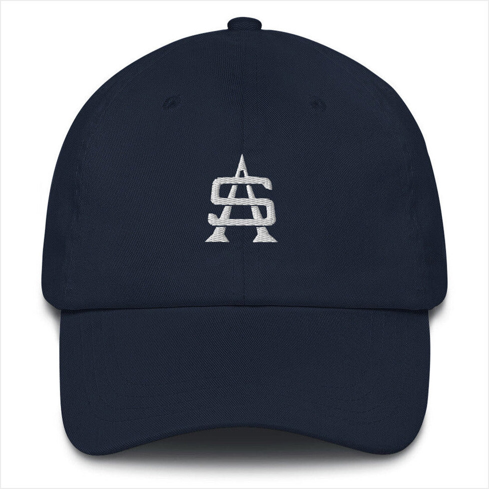 Alex Stein Merch Alex Stein Logo Embroidered Hat Navy Gift Ideas For Husband Gifts For Besties-1