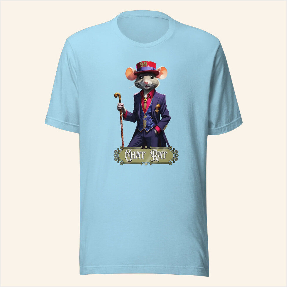 Alex Stein Merch Chat Rat 2 0 T-Shirt Light Blue Gifts For Dudes Birthday Gifts For Best Friend-1