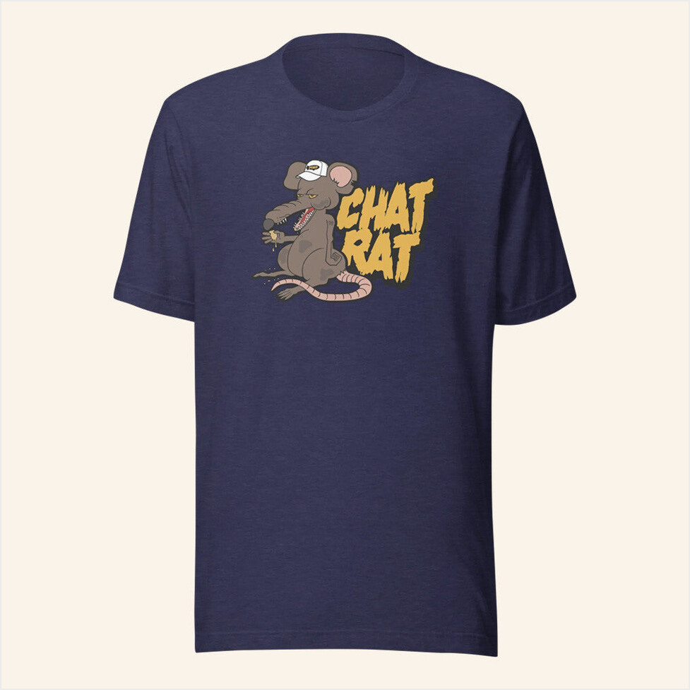 Alex Stein Merch Chat Rat T-Shirt Navy Unique Gifts For Husband Birthday Gifts For Friends-1