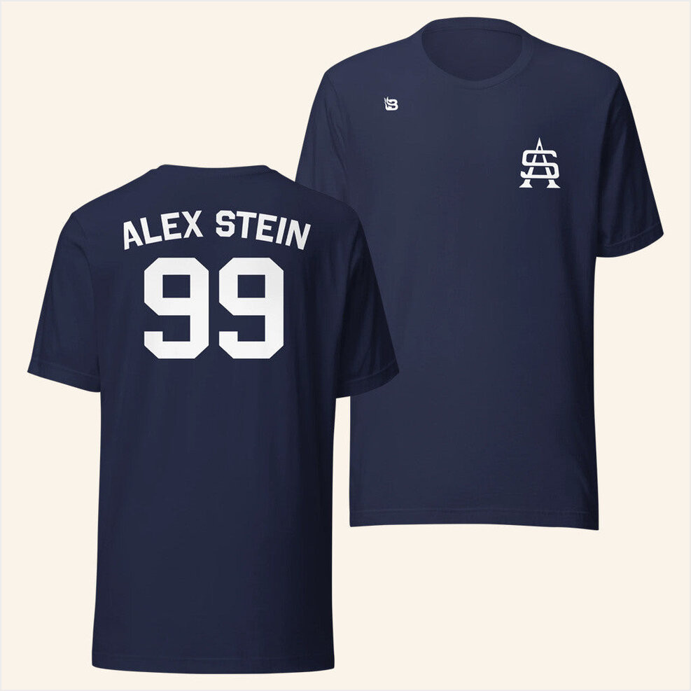 Alex Stein Merch Navy Alex Stein 99 T-Shirt Gift Ideas For Fans Birthday Gifts For BFF-1