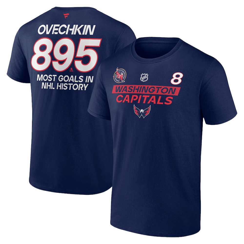 Alexander Ovechkin 895 Shirt Washington Capitals Ovechkin Merch Top 10 Father's Day Gifts-1