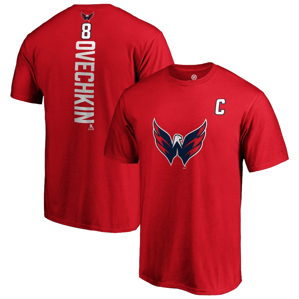 Alexander Ovechkin 895 Shirt Washington Capitals Primary Team Logo T-Shirt Father's Day Gifts-1