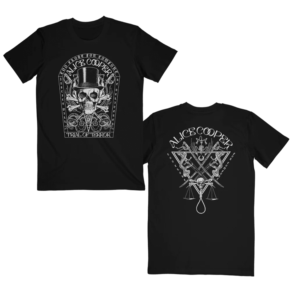 Alice Cooper Merch Trial Of Terror T-Shirt Music Gift Ideas For Guys-1 Alice Cooper Merch Trial Of Terror T-Shirt Music Gift Ideas For Guys-1