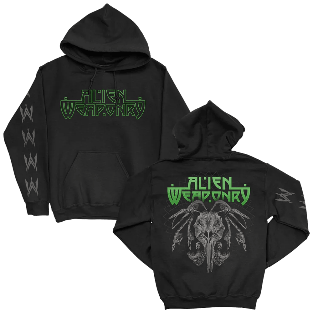Alien Weaponry Merch Logo Hoodie Black Gift Ideas For Husband-1