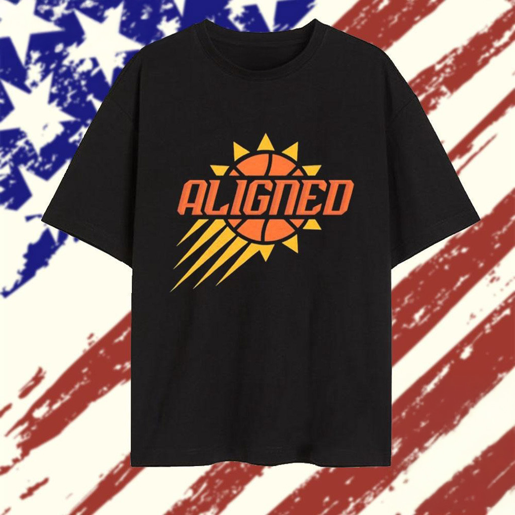 Aligned Phoenix Suns Logo T-Shirt Presents For Basketball Fans-1