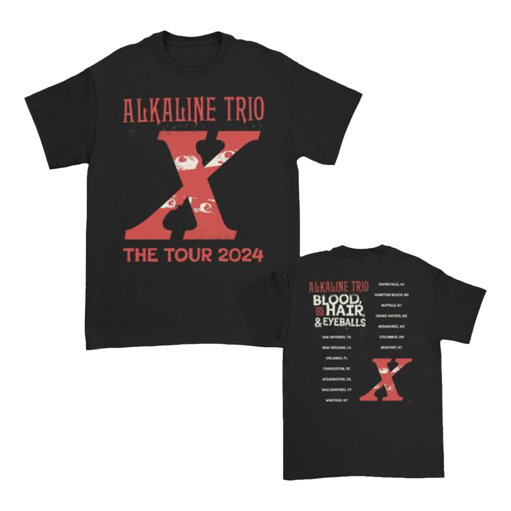 Alkaline Trio Merch Bhe The Tour Fall 2024 T-Shirt Black Gifts For Rock Band Fans-1