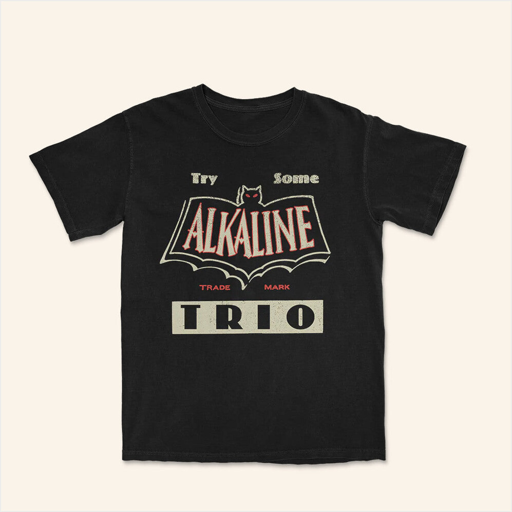 Alkaline Trio Merch Black Bat Black T-Shirt Gifts For Dudes Birthday Gifts For Besties-1