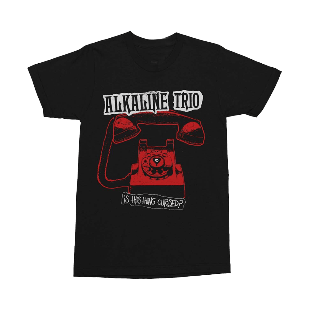 Alkaline Trio Merch Cursed Phone Womens T-Shirt Gifts For Music Enthusiasts-1
