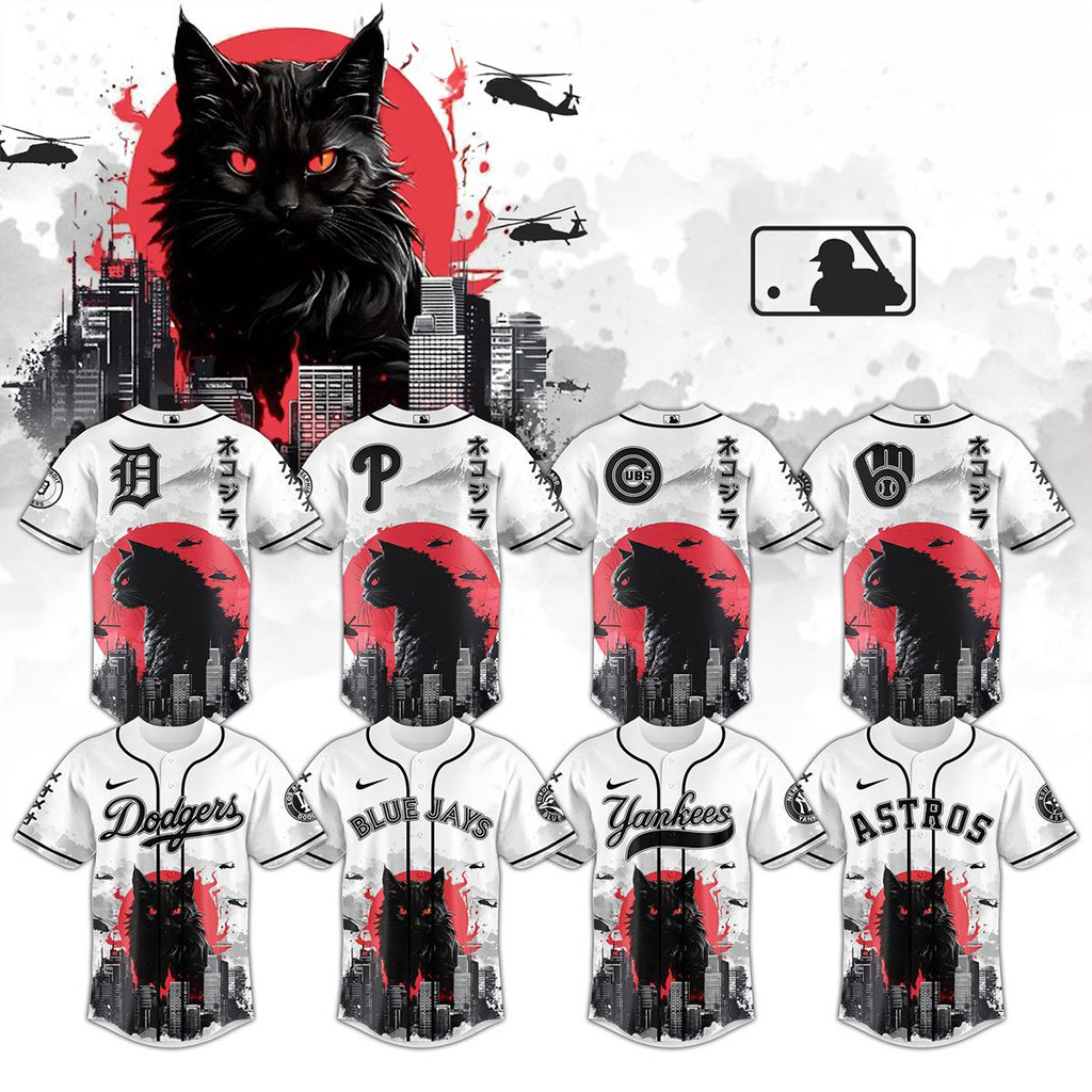 All Team MLB X Catzilla 2025 Jersey MLB Merch Gifts For Baseball Fans-1 All Team MLB X Catzilla 2025 Jersey MLB Merch Gifts For Baseball Fans-1