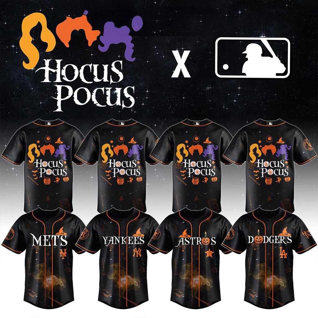 All Team MLB X Hocus Pocus 2025 Jersey MLB Merch Unique Gifts For Baseball Fans-1