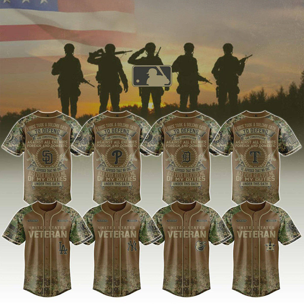 All Team MLB X Salute To Veterans Day 2025 Jersey MLB Merch Baseball Lover Gift Ideas-1