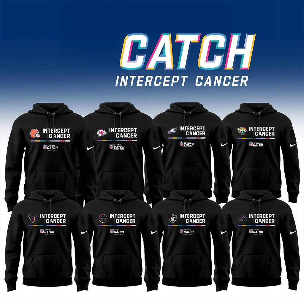 All Team NFL X Crucial Catch Intercept Cancer 2025 Hoodie NFL Merch Gifts For Football Lovers-1
