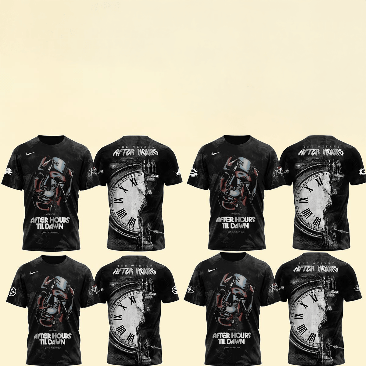 All Team NFL X The Weeknd After Hours Til Dawn Shirt NFL Merch Gifts For Fans-1