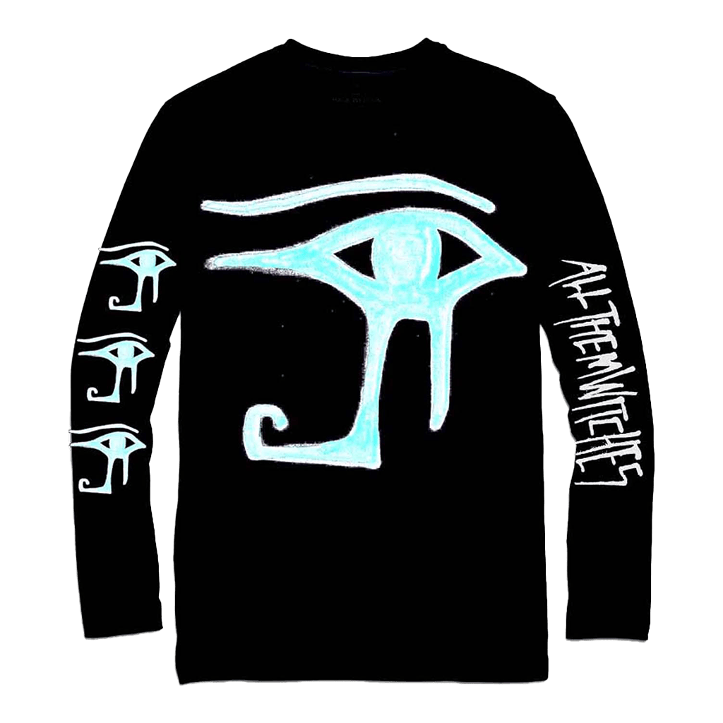 All Them Witches Merch Black Long Sleeve T-Shirt Teal Eye Tee Gifts For Music Fans-1 All Them Witches Merch Black Long Sleeve T-Shirt Teal Eye Tee Gifts For Music Fans-1