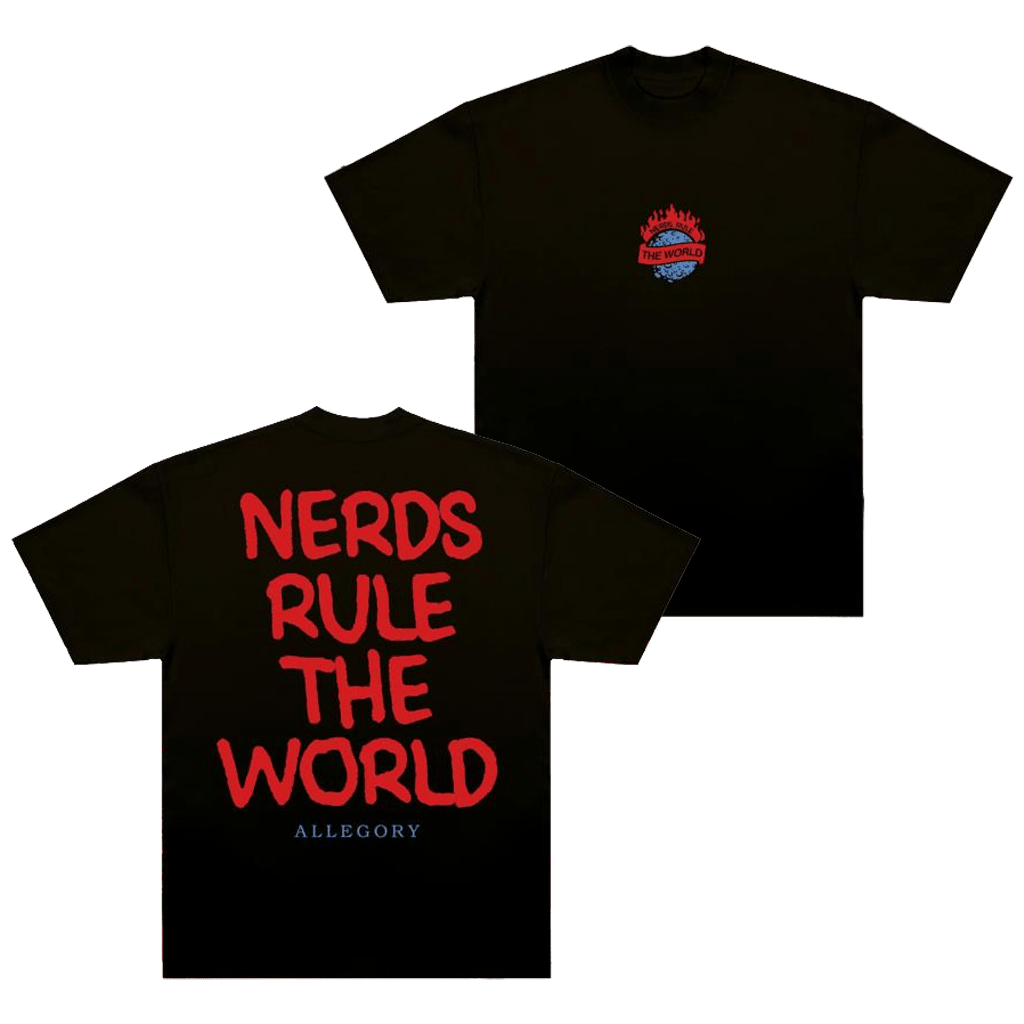 Allegory House Merch Nerds Rule The World Moon T-Shirt Gifts For Your Boyfriend-1