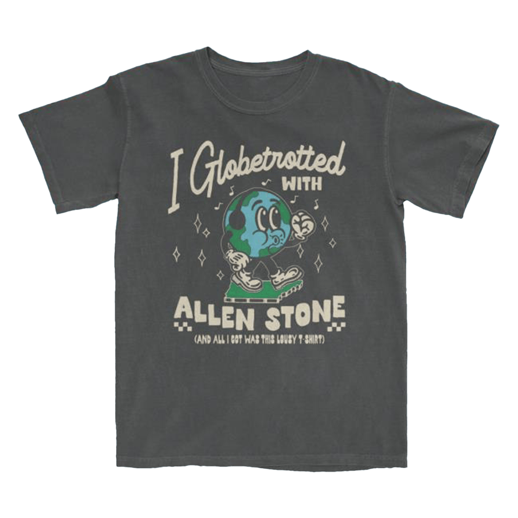 Allen Stone Merch I Globetrotted With Allen T-Shirt Music Gift Ideas For Guys-1