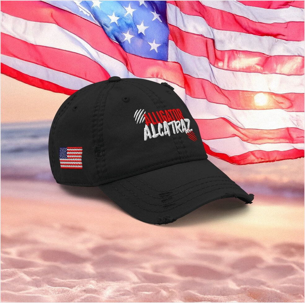 Alligator Alcatraz Hat Embroidered Official Alligator Alcatraz Merch Florida GOP Store-1