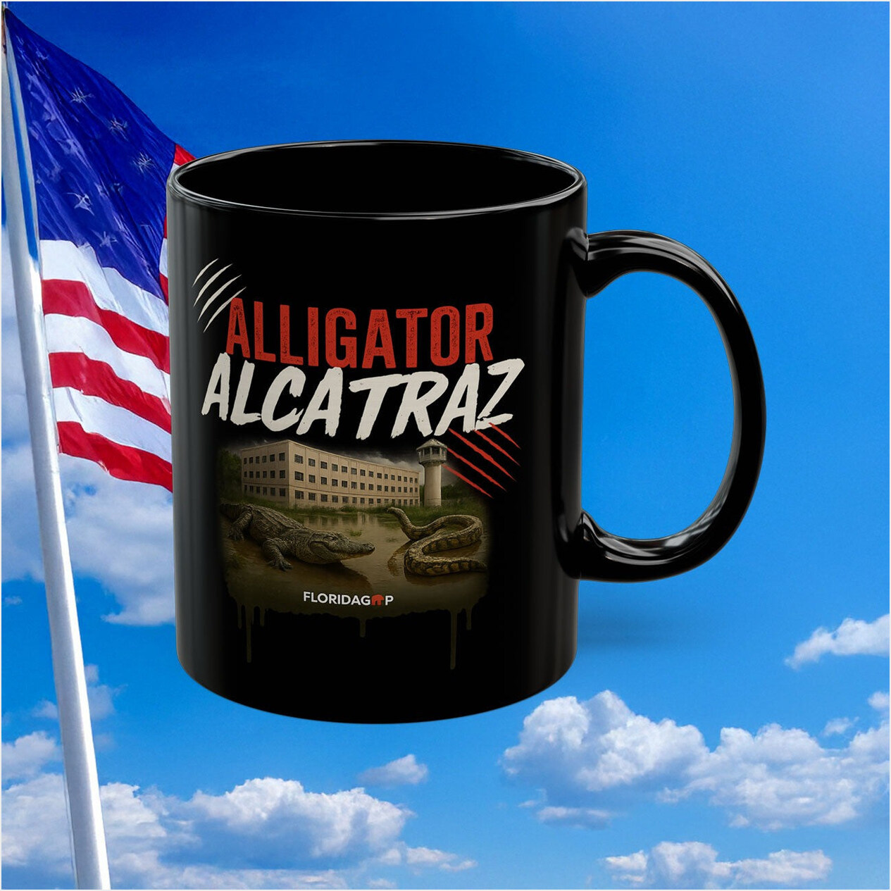 Alligator Alcatraz Mug Alligator Alcatraz Merch Florida Gator Mug Florida GOP Store Father Gifts-1