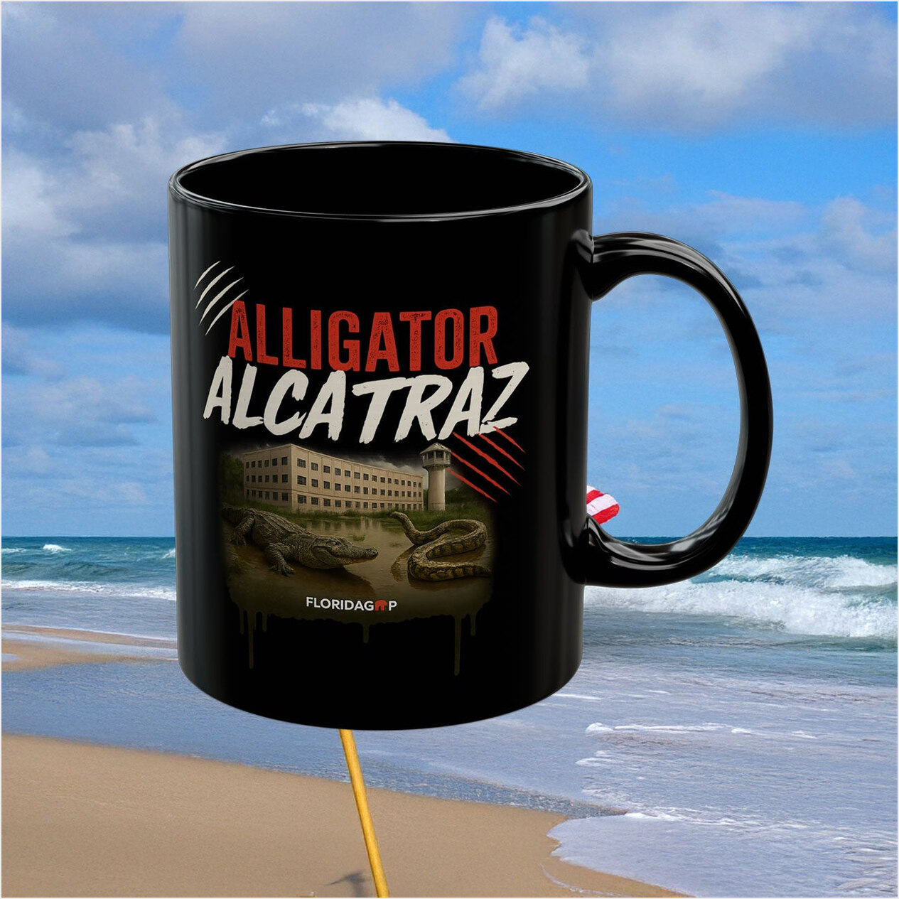 Alligator Alcatraz Mug Official Alligator Alcatraz Merch Florida Gator Mug Florida GOP Store-1