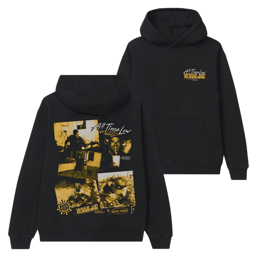 Alltimelow Merch Wake Up Sunshine Collage Hoodie Gift Ideas For Music Lovers-1