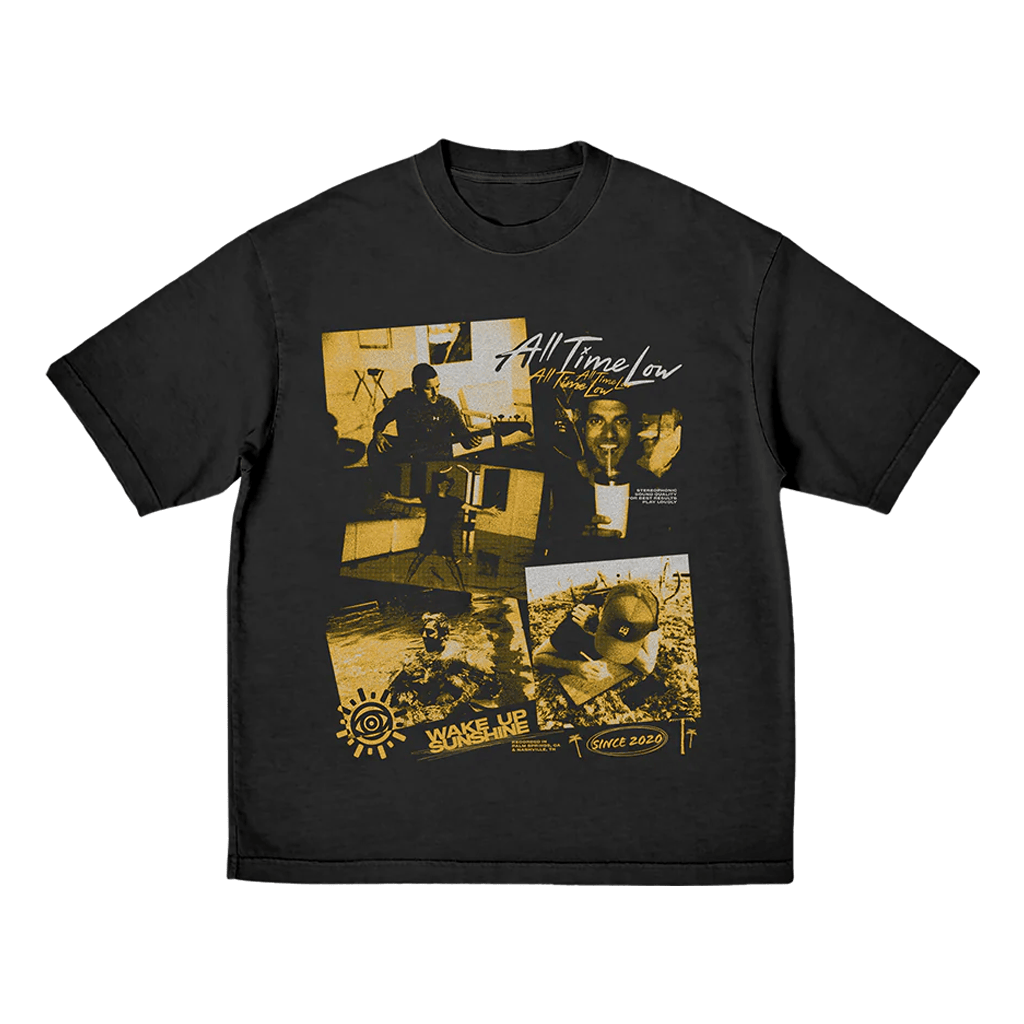 Alltimelowstore Merch Wake Up Sunshine Collage T-Shirt Cool Gifts For Music Lovers-1