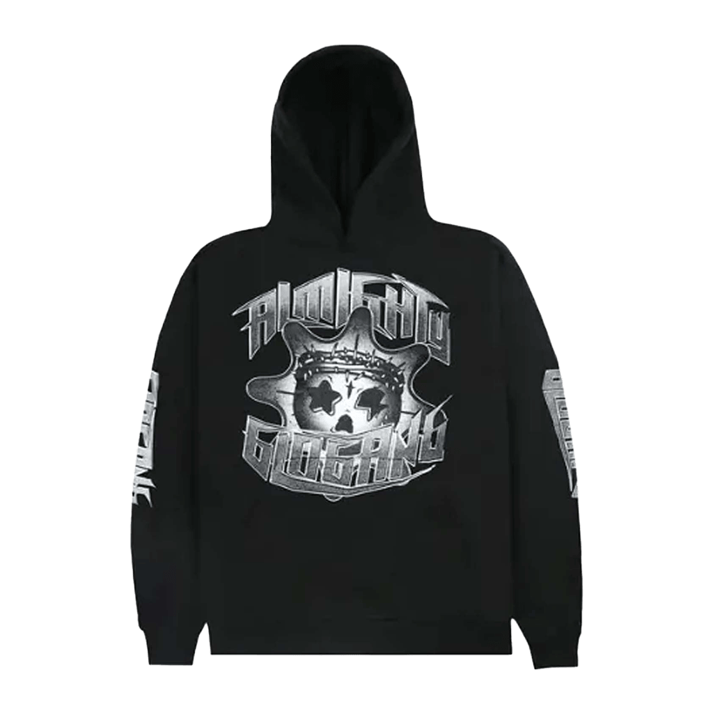 Almighty Glo Gang Skull Hoodie Black Glogang Merch Gifts For Husband-1
