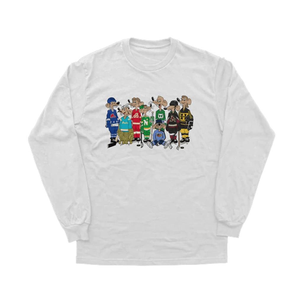 Almost Friday Merch Rink Rats Retro Long Sleeve T-Shirt Birthday Present For Husband-1