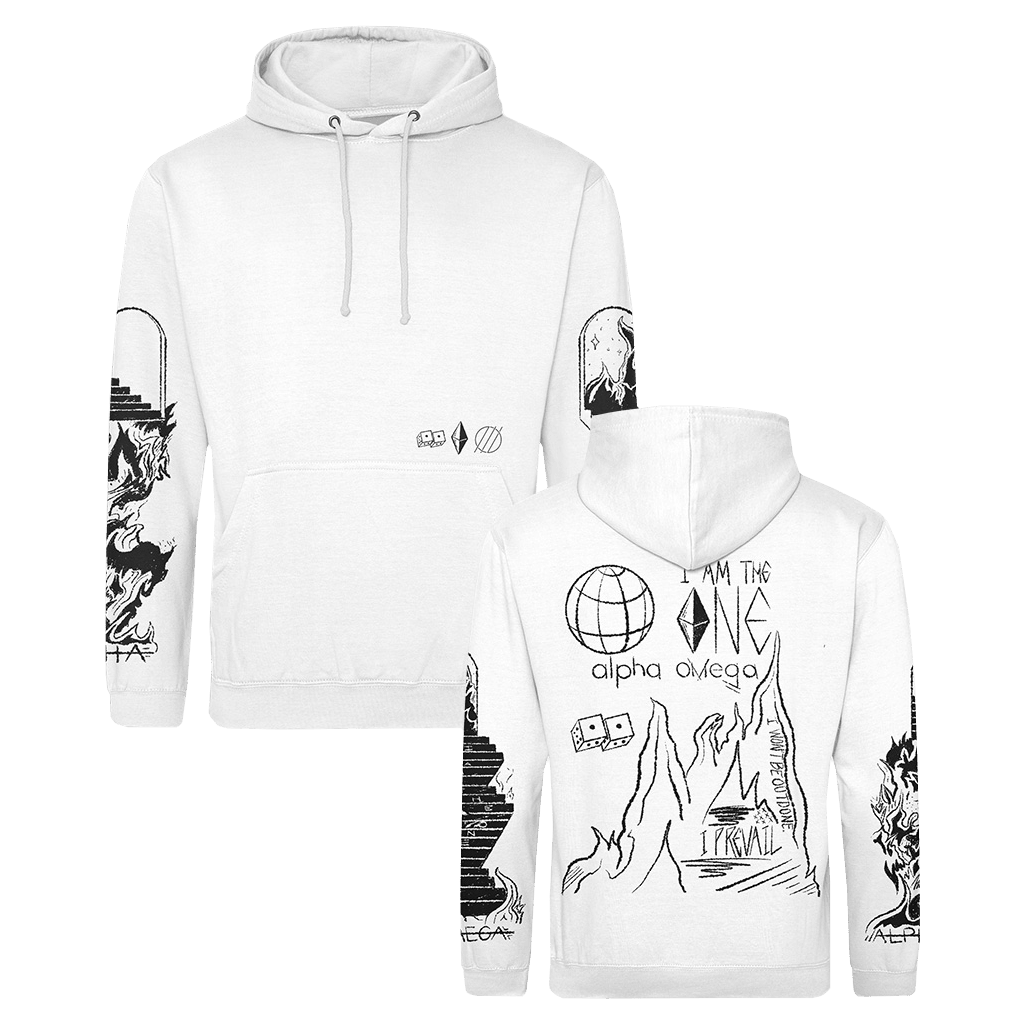 Alpha Omega White Hoodie I Prevail Merch Good Gifts For Boyfriend-1
