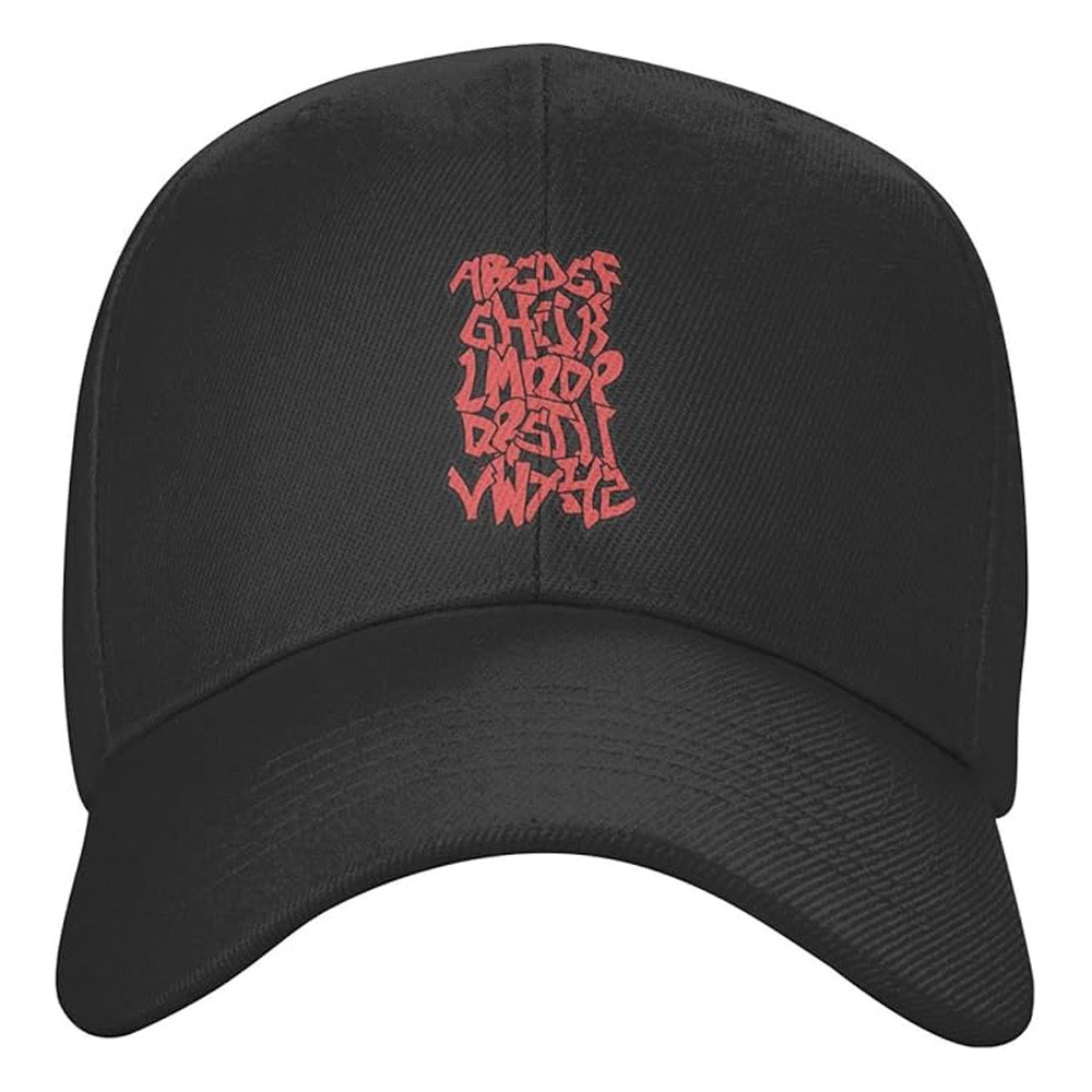 Alphabet Doodle Baseball Hat Gifts For Men Women-1