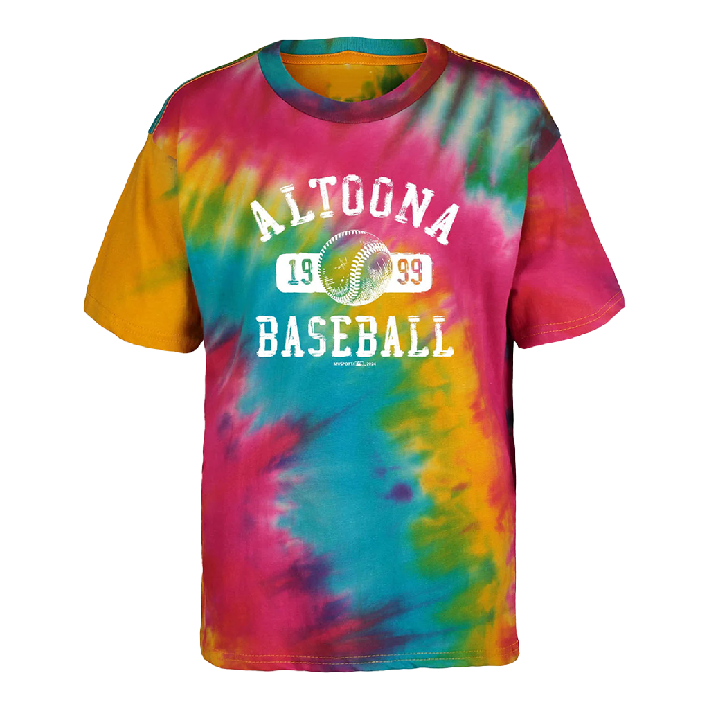 Altoona Curve Youth Wild Tie Dye T-Shirt Milbstore Merch Gift Ideas For Wife-1
