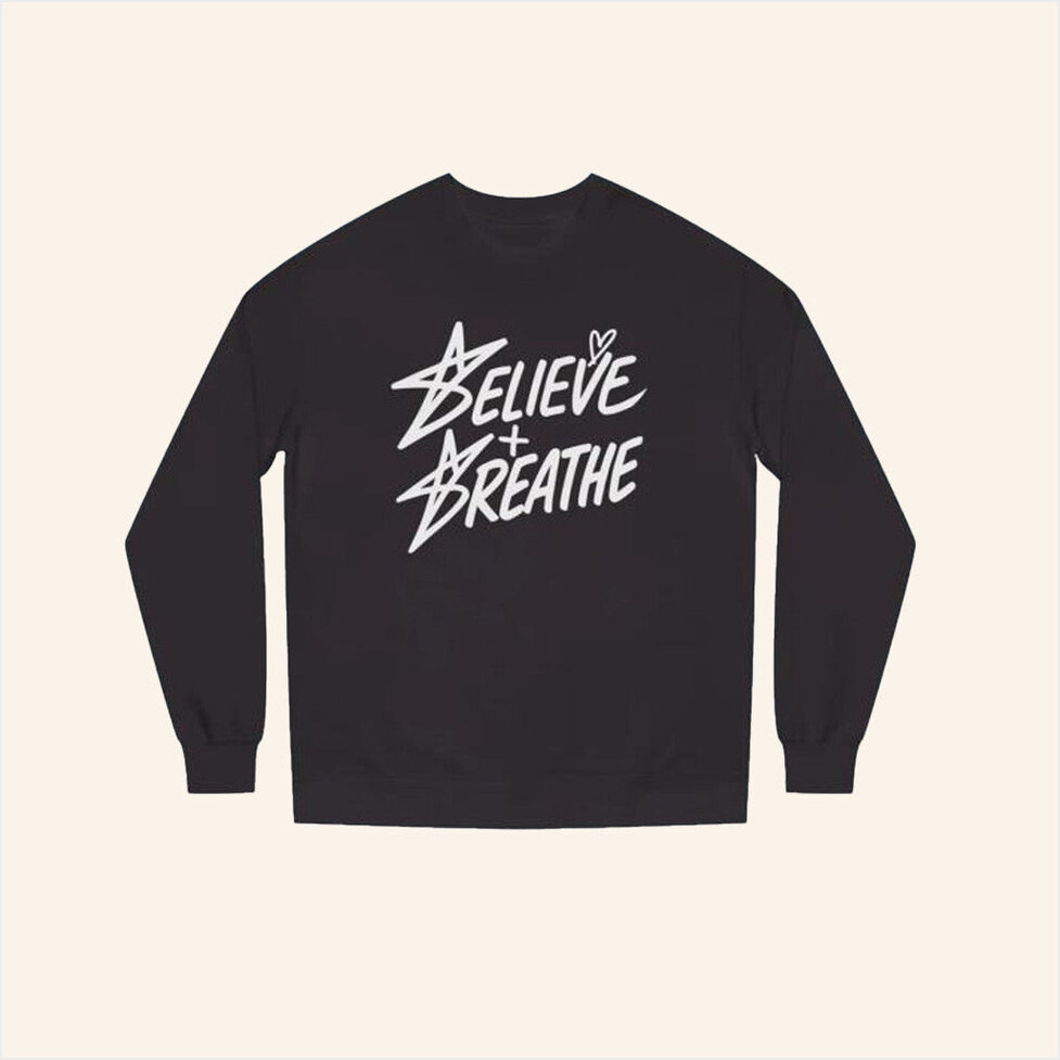 Amber Glenn Merch Believe Breathe Long Sleeve Shirt Best Gifts For Husband Gifts For Fans-1