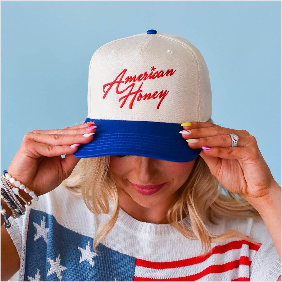 American Honey Hat Embroidered Best Gifts For Wife Birthday Gifts For Fans Christmas Presents-1