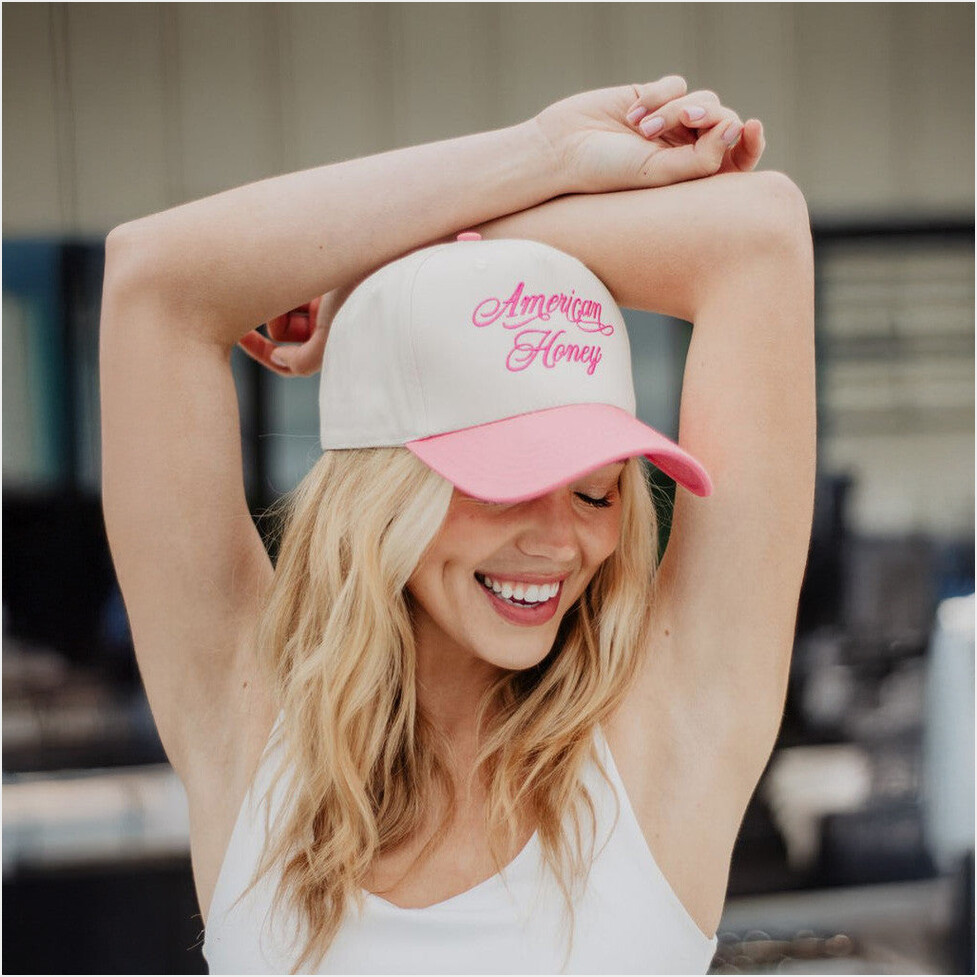 American Honey Hat Embroidered Great Gifts For Girlfriend Birthday Gifts For Friends-1