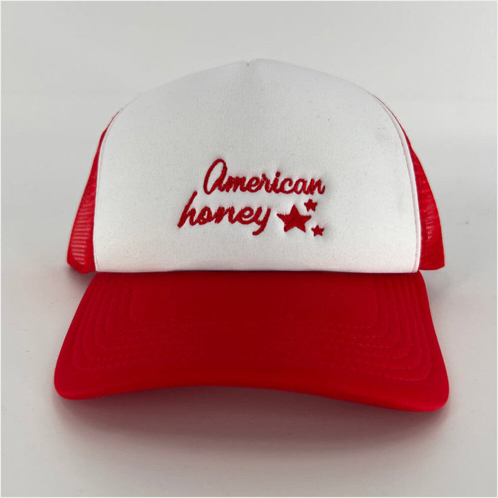 American Honey Hat Trucker Hat Gifts For Husband Birthday Gifts For BFF Christmas Presents-1