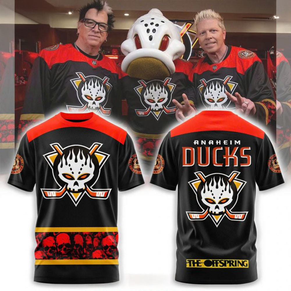 Anaheim Ducks X Offspring Special T-Shirt Ducks Merch Fathers Day Presents-1