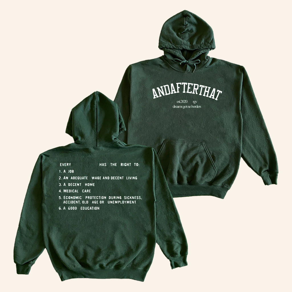 Andafterthat Merch The University Green Hoodie Gifts For Wife-1 Andafterthat Merch The University Green Hoodie Gifts For Wife-1