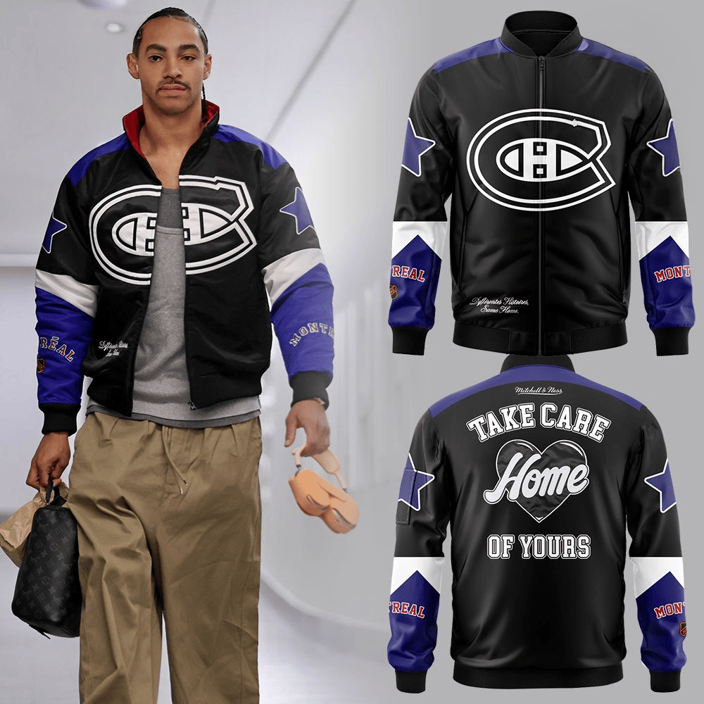 Andrew Nembhard x Montreal Canadiens Bomber Jacket Andrew Nembhard Merch Best Father's Day Gifts-1 Andrew Nembhard x Montreal Canadiens Bomber Jacket Andrew Nembhard Merch Best Father's Day Gifts-1