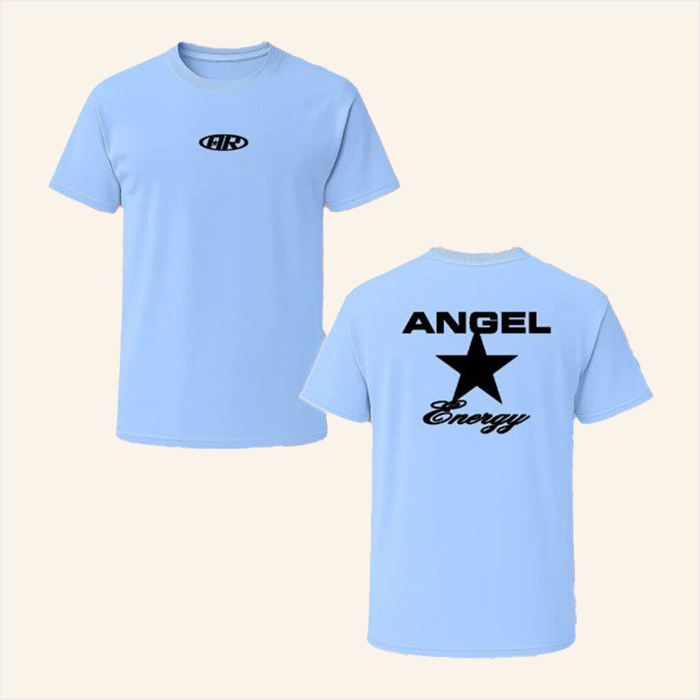 Angel Reese Merch Ar Angel Energy T-Shirt Blue Birthday Gifts For Best Her Gifts For Friends-1