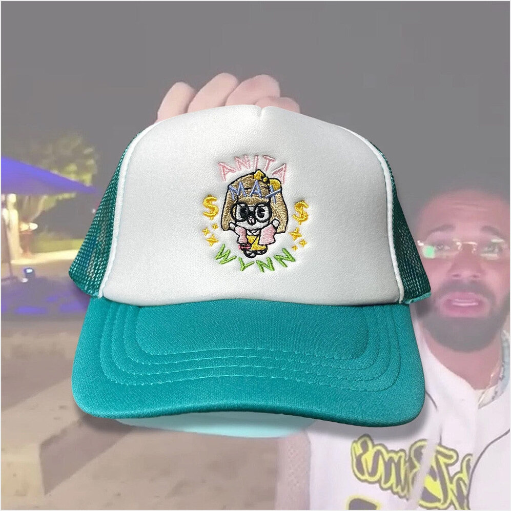 Anita Max Wynn Hat Drake Merch Cute Embroidered Trucker Hat Gifts For Girlfriend Gifts For BFF-1