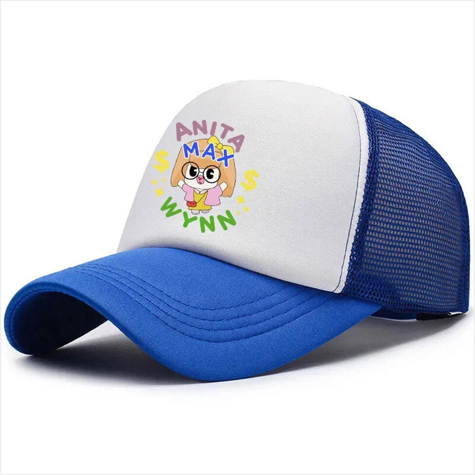 Anita Max Wynn Hat Drake Merch Royal And White Trucker Hat Gifts For Friends Gifts For Him-1
