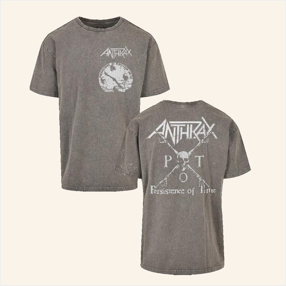 Anthrax Merch Broken Clock Wash Shirt Gifts For Him Birthday Gifts For Fans Christmas Presents-1