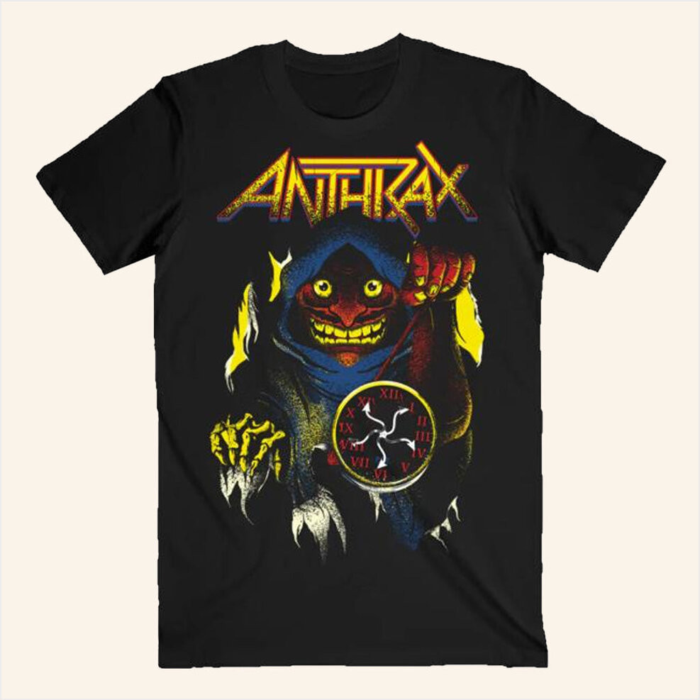 Anthrax Merch Persistence Of Time Not Death T-Shirt Dad Gifts Birthday Gifts For Best Friend-1