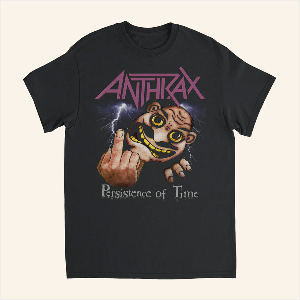Anthrax Merch Persistence Vintage Airbrush T-Shirt Gifts For Him Birthday Gifts For BFF-1
