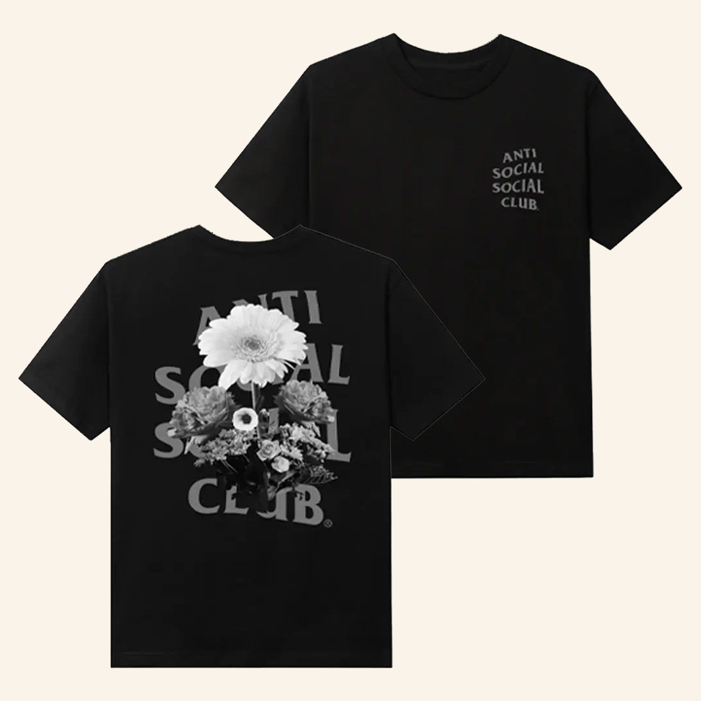 Anti Social Social Club Merch The Ghost Of You And Me Black T-Shirt Gifts For Her-1