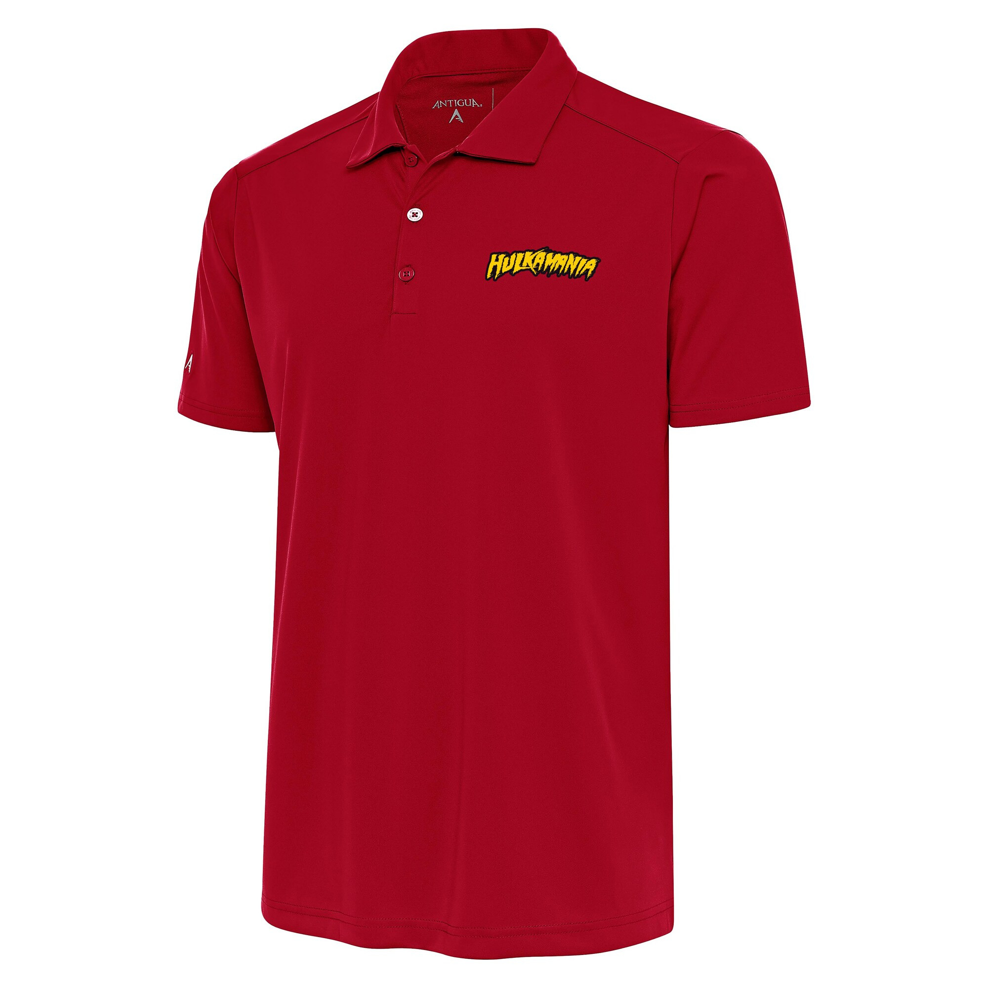 Antigua Red Hulk Hogan Tribute Polo Hulk Hogan Merch-1