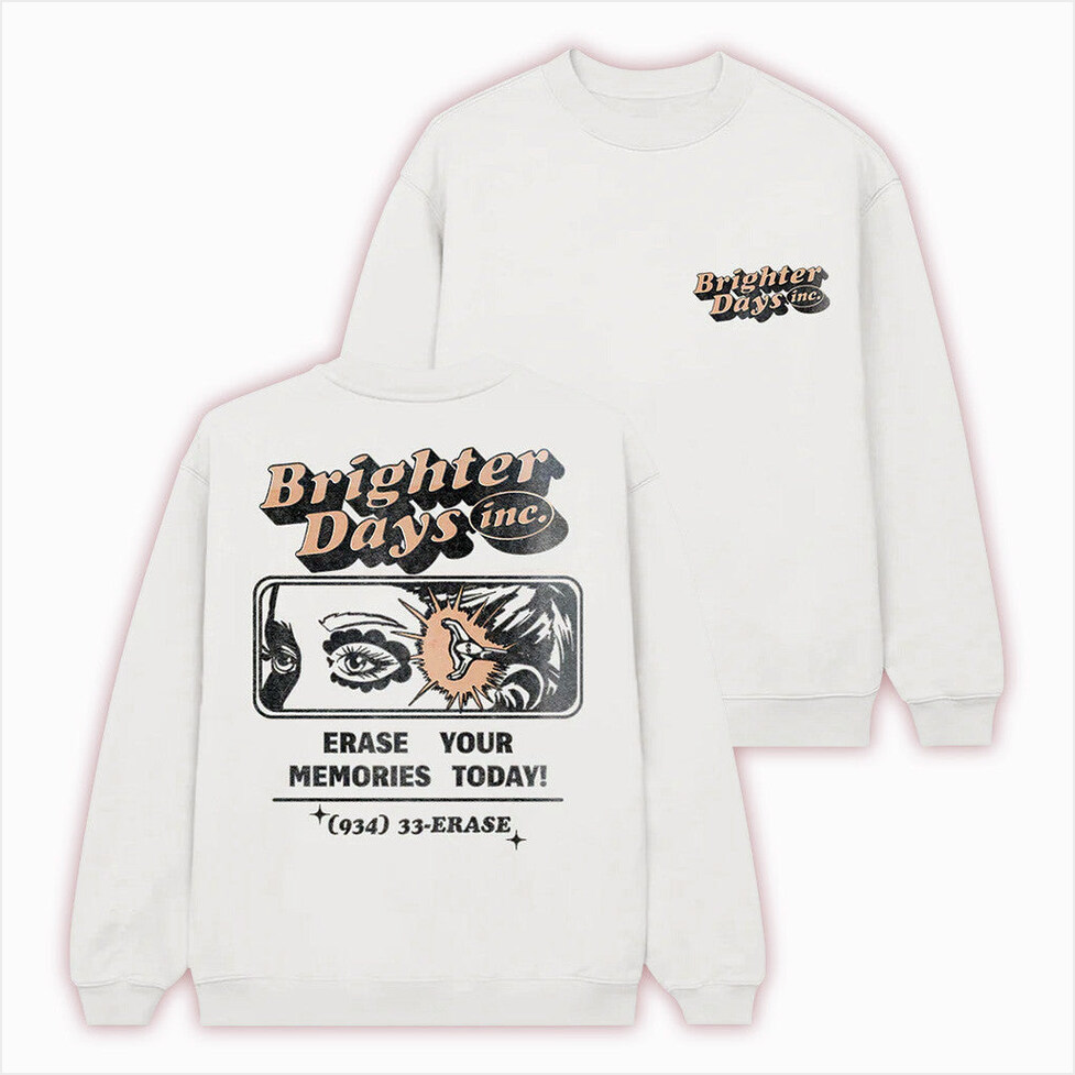 Ariana Grande Merch 2025 Brighter Days Memories Crewneck Sweatshirt Gifts For Her Gifts For BFF-1